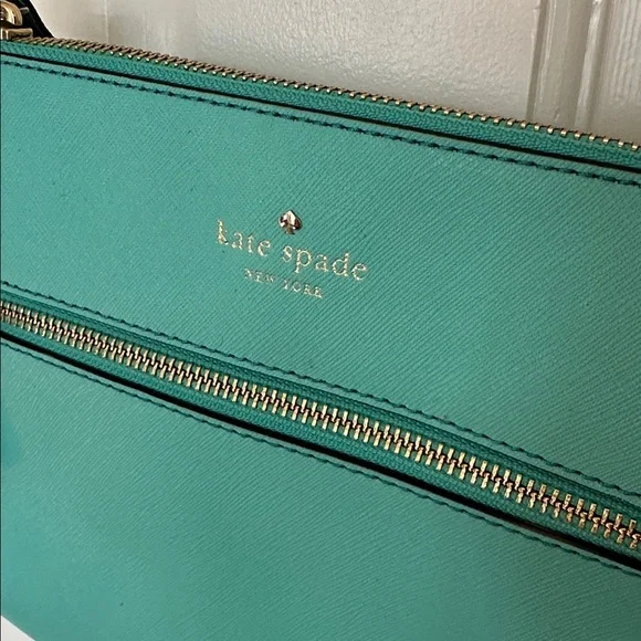 Kate Spade Small Crossbody Bag Purse Teal Turquoise Aqua - Picture 3 of 8